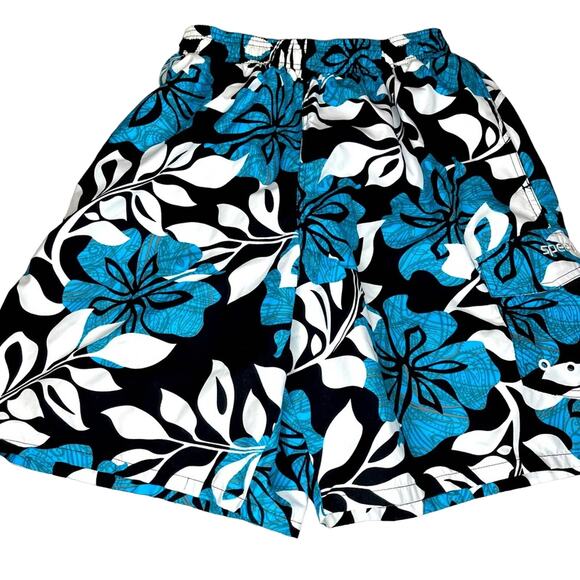 Speedo Hawaiian Print Swim Trunks - Picture 6 of 6